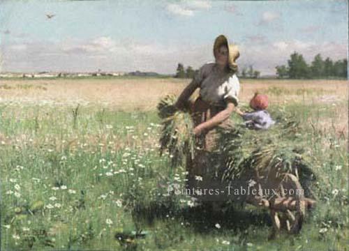 L’alouette des prairies 1887 académique peintre Paul Peel Peintures à l'huile